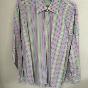 Colorful Alan Flusser Striped Men's Shirt